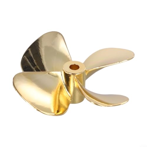 Effiziente Metallpropeller für RC-Boote, 4 Flügel-Konfiguration, perfekt für den Einsatz auf See (D55 mm linke Hand) von ComfyHarbor