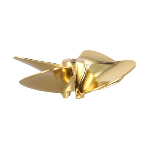 Effiziente Metallpropeller für RC-Boote, 4 Klingen, perfekt für den Einsatz auf See (D55 mm rechte Hand) von ComfyHarbor