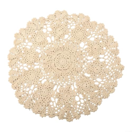 Moderne Häkelblumen-Tischmatte, handgefertigte Baumwolldeckchen für elegante Einrichtungen Moderne Häkelblumen-Tischmatte, handgefertigte Baumwolldeckchen für elegante Einrichtungen von ComfyHarbor