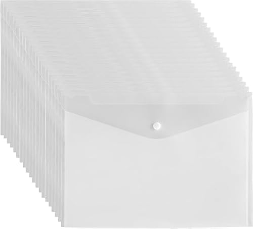Dokumententasche A4,Sichttasche Durchsichti Kunststoff,15 Pack A4 Datei Taschen mit Druckknopf,Dokumenten-Mappen A4,Dokumentenmappe A4 Transparent,Weiß Dokumententasche,Dokumententasche mit Druckknopf Dokumententasche A4,Sichttasche Durchsichti Kunststoff,15 Pack A4 Datei Taschen mit Druckknopf,Dokumenten-Mappen A4,Dokumentenmappe A4 Transparent,Weiß Dokumententasche,Dokumententasche mit Druckknopf von Comioke