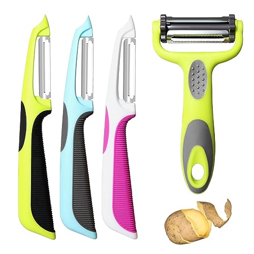 Gemüseschäler, Gemüse Universalschäler, 4 St. Sparschäler Set, Schäler, Kartoffelschäler, Potato Peeler, Vegetable Peeler, Schäler Gemüse, Küchenschäler, Gemueseschaeler, Schäler Set, Carrot Peeler Gemüseschäler, Gemüse Universalschäler, 4 St. Sparschäler Set, Schäler, Kartoffelschäler, Potato Peeler, Vegetable Peeler, Schäler Gemüse, Küchenschäler, Gemueseschaeler, Schäler Set, Carrot Peeler von Comioke