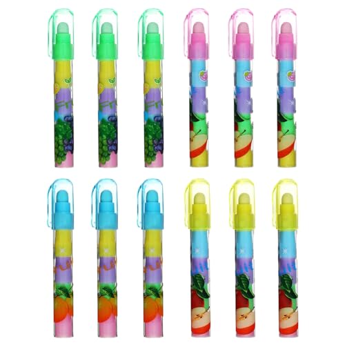 Radiergummi Stift, Pen-Style Radiergummis, Stift Stil Radiergummis, 12 Stück Radiergummi Kinder, Radierstift Kinder, Radiergummis Für Kinder, Studenten, Künstler, Malerei, Schreiben Heim Schule von Comioke