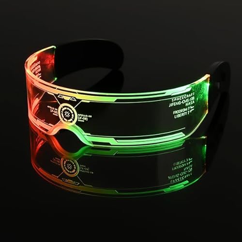 Comius Sharp Led Brille, Futuristische Visierbrille, Neon PartyBrille, Cyberpunk LED Brille für Bar, DJ, Nachtleben, Konzert, Versammlungen, Verkleidung, Cyberpunk Leuchtende Brille Comius Sharp Led Brille, Futuristische Visierbrille, Neon PartyBrille, Cyberpunk LED Brille für Bar, DJ, Nachtleben, Konzert, Versammlungen, Verkleidung, Cyberpunk Leuchtende Brille von Comius Sharp