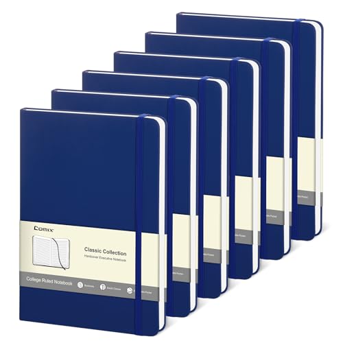 Comix Notizbuch A5 liniert Journal, Notizblock A5 mit 120 Blatt/240 Seiten,PU Hardcover, für Frauen Männer Arbeit Büro Schule,tagebuch für erwachsene-Marineblau Comix Notizbuch A5 liniert Journal, Notizblock A5 mit 120 Blatt/240 Seiten,PU Hardcover, für Frauen Männer Arbeit Büro Schule,tagebuch für erwachsene-Marineblau von Comix