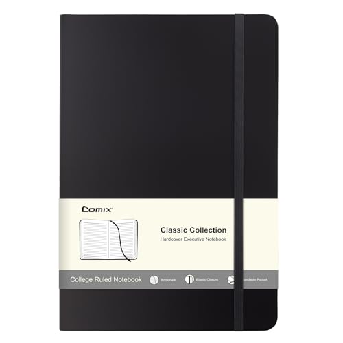 Comix Notizbuch A5 liniert Journal, Notizblock A5 mit 120 Blatt/240 Seiten,PU Hardcover, für Frauen Männer Arbeit Büro Schule,tagebuch für erwachsene- Schwarz Comix Notizbuch A5 liniert Journal, Notizblock A5 mit 120 Blatt/240 Seiten,PU Hardcover, für Frauen Männer Arbeit Büro Schule,tagebuch für erwachsene- Schwarz von Comix