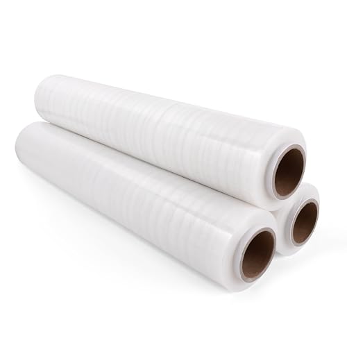Commerline Stretchfolie-Wickelfolie Transparent 50cm 2500gr 3 Rolle-Umzugsfolie-Möbel Folie-Verpackungsfolie Commerline Stretchfolie-Wickelfolie Transparent 50cm 2500gr 3 Rolle-Umzugsfolie-Möbel Folie-Verpackungsfolie von Commerline