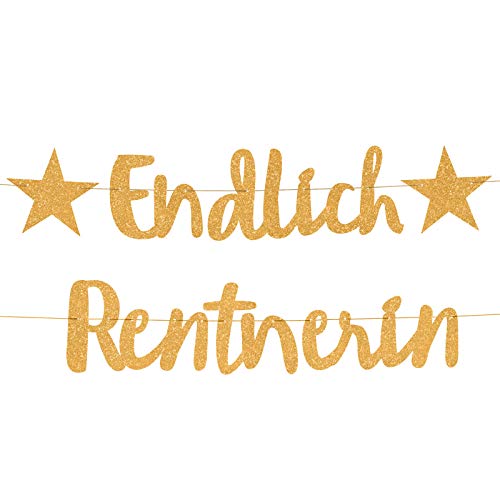 Compagno ENDLICH Rentnerin Girlande goldene Ruhestand Party Rente Abschiedsfeier Pensionionärin Seniorin fest Compagno ENDLICH Rentnerin Girlande goldene Ruhestand Party Rente Abschiedsfeier Pensionionärin Seniorin fest von Compagno