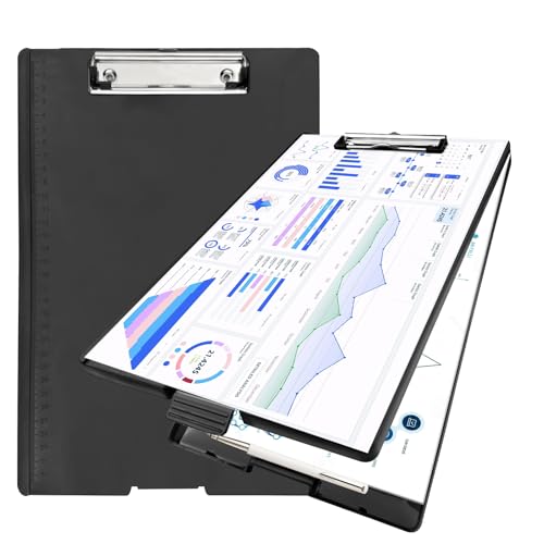 Comzantor Klemmbrett a4, Schreibmappe, Klemmbretter mit Aufbewahrung, Klemmbrettmappe, Clipboard, Schreibbrett mit Deckel, Schreib-Klemmbrett, Ordner zum Aufhängen, für Schule,Industrie,Büro, Schwarz Comzantor Klemmbrett a4, Schreibmappe, Klemmbretter mit Aufbewahrung, Klemmbrettmappe, Clipboard, Schreibbrett mit Deckel, Schreib-Klemmbrett, Ordner zum Aufhängen, für Schule,Industrie,Büro, Schwarz von Comzantor