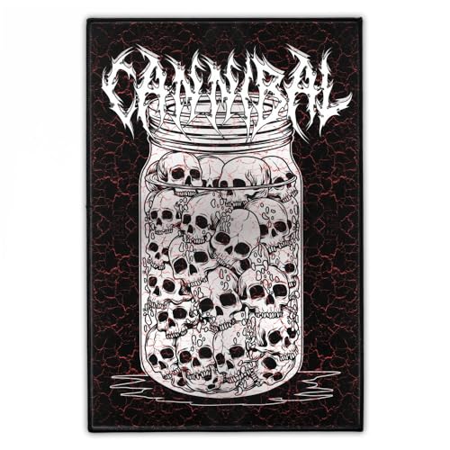 "Cannibal" Groß Rückenaufnäher 20cm x 30cm | Metal Backpatch zum Aufbügeln für Jacke & Weste | Alternative Gothic, Grunge & Hardcore Aufnäher Patches | Hergestellt in Berlin von Concrete Schoolyard "Cannibal" Groß Rückenaufnäher 20cm x 30cm | Metal Backpatch zum Aufbügeln für Jacke & Weste | Alternative Gothic, Grunge & Hardcore Aufnäher Patches | Hergestellt in Berlin von Concrete Schoolyard von Concrete Schoolyard