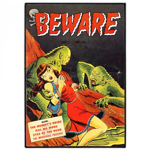 Groß "Beware" Rückenaufnäher 24cm x 34cm | Horror Punk Backpatch zum Aufbügeln für Jacke & Weste | 1950er Aufnäher für Fans von Metal & Vintage-Stil | Rockabilly Patches von Concrete Schoolyard Groß "Beware" Rückenaufnäher 24cm x 34cm | Horror Punk Backpatch zum Aufbügeln für Jacke & Weste | 1950er Aufnäher für Fans von Metal & Vintage-Stil | Rockabilly Patches von Concrete Schoolyard von Concrete Schoolyard