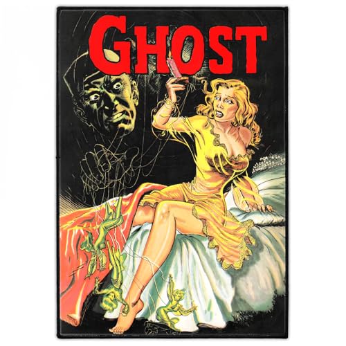 Groß "Ghost" Heavy Metal Rückenaufnäher 24cm x 34cm | Backpatch zum Aufbügeln für Jacke & Weste | 1950er Grafik Aufnäher für Fans von Metal, Gothic, Punk & Horror-Stil | von Concrete Schoolyard Groß "Ghost" Heavy Metal Rückenaufnäher 24cm x 34cm | Backpatch zum Aufbügeln für Jacke & Weste | 1950er Grafik Aufnäher für Fans von Metal, Gothic, Punk & Horror-Stil | von Concrete Schoolyard von Concrete Schoolyard