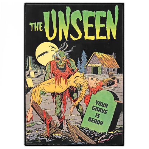 Groß Horror Punk Rückenaufnäher 24cm x 34cm | "The Unseen" Backpatch zum Aufbügeln für Jacke & Weste | 1950er Grafik Aufnäher für Fans von Metal, Gothic und Alternativem Stil | Concrete Schoolyard Groß Horror Punk Rückenaufnäher 24cm x 34cm | "The Unseen" Backpatch zum Aufbügeln für Jacke & Weste | 1950er Grafik Aufnäher für Fans von Metal, Gothic und Alternativem Stil | Concrete Schoolyard von Concrete Schoolyard