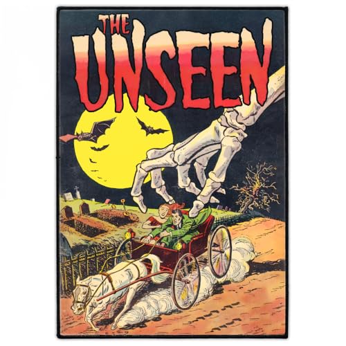 Groß Horror Punk Rückenaufnäher 24cm x 34cm | "The Unseen" Backpatch zum Aufbügeln für Jacke & Weste | 1950er Grafik Aufnäher für Fans von Metal, Gothic und Alternativem Stil | von Concrete Schoolyard Groß Horror Punk Rückenaufnäher 24cm x 34cm | "The Unseen" Backpatch zum Aufbügeln für Jacke & Weste | 1950er Grafik Aufnäher für Fans von Metal, Gothic und Alternativem Stil | von Concrete Schoolyard von Concrete Schoolyard
