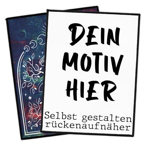 Groß Individuell Aufnäher 16.5cm bis 36cm | Personalisiert Jacke Rückenpatch mit Wunschmotiv, Bild, Logo | Selbst gestalten Rückenaufnäher für Kleidung | Custom Iron On Back Patch (16.5cm x 21.6cm) Groß Individuell Aufnäher 16.5cm bis 36cm | Personalisiert Jacke Rückenpatch mit Wunschmotiv, Bild, Logo | Selbst gestalten Rückenaufnäher für Kleidung | Custom Iron On Back Patch (16.5cm x 21.6cm) von Concrete Schoolyard