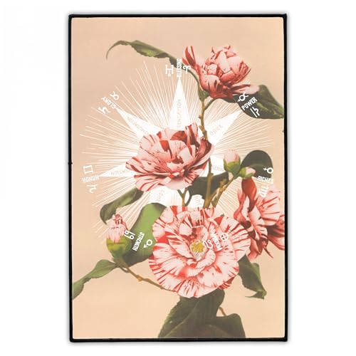 "Schimmernde Pracht" Rückenaufnäher 20cm x 30cm | Groß Blumen Rückenpatch zum Aufbügeln für Jacke & Weste | Hippie Bohemien Witchy Festival Kutte Aufnäher Back Patch | Iron On Backpatch von Concrete Schoolyard