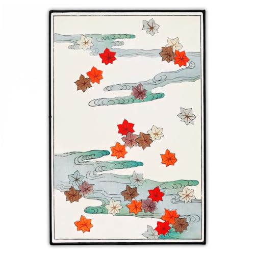"Herbstblätter" Rückenaufnäher | Groß 20cm x 30cm Japanische Blumig Rückenpatch zum Aufbügeln für Jacke | Japan Blumen Aufnäher Patch | Large Iron On Flower Backpatch von Concrete Schoolyard von Concrete Schoolyard