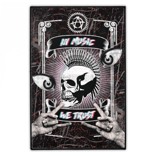"In Music We Trust" Groß Rückenaufnäher 20cm x 30cm | Punk Backpatch zum Aufbügeln für Jacke & Weste | Alternative Gothic, Grunge Aufnäher Patches | Hergestellt in Berlin von Concrete Schoolyard "In Music We Trust" Groß Rückenaufnäher 20cm x 30cm | Punk Backpatch zum Aufbügeln für Jacke & Weste | Alternative Gothic, Grunge Aufnäher Patches | Hergestellt in Berlin von Concrete Schoolyard von Concrete Schoolyard