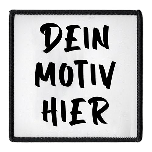 Individueller Aufnäher 8.9cm Quadrat | Personalisiert mit Wunschmotiv – Bild, Foto oder Logo | Hochwertiger Druck auf recyceltem Polyester | Selbst gestalten Custom Patch für Kleidung & Jacke von Concrete Schoolyard