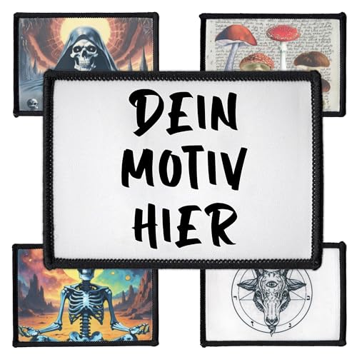 Individueller Aufnäher 6.3cm x 8.9cm Rechteck | Personalisiert mit Ihrem Bild, Foto oder Logo | Hochwertiger Druck, langlebig & nachhaltig | DIY Wunschmotiv Custom Patch für Jacken & Kleidung von Concrete Schoolyard
