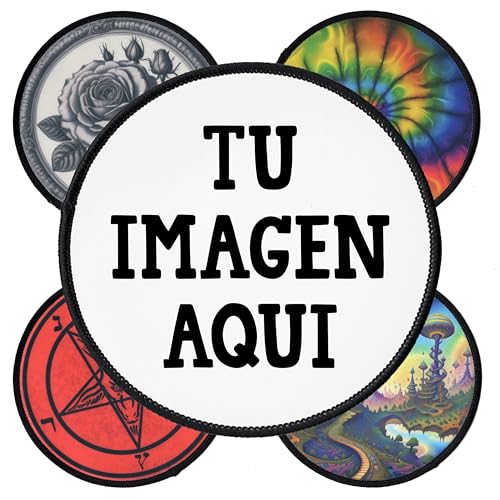 Individueller Aufnäher 7.6 bis 25.4cm | Personalisiert mit Wunschmotiv – Bild, Foto oder Logo | Hochwertiger Druck | Selbst gestalten Custom Patch für Kleidung & Jacke (9.5cm breite Kreis) von Concrete Schoolyard