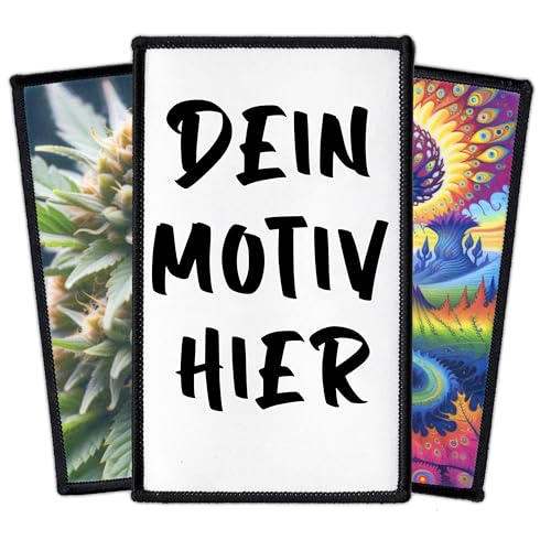 Individueller Aufnäher 7,6 x 12,7cm Rechteck | Personalisiert mit Wunschmotiv – Bild, Foto oder Logo | Hochwertiger Druck auf recyceltem Polyester | Selbst gestalten Custom Patch für Kleidung & Jacke Individueller Aufnäher 7,6 x 12,7cm Rechteck | Personalisiert mit Wunschmotiv – Bild, Foto oder Logo | Hochwertiger Druck auf recyceltem Polyester | Selbst gestalten Custom Patch für Kleidung & Jacke von Concrete Schoolyard