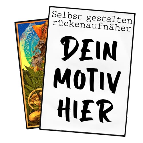 Groß Individuell Aufnäher 16.5cm bis 36cm | Personalisiert Jacke Rückenpatch mit Wunschmotiv, Bild, Logo | Selbst gestalten Rückenaufnäher für Kleidung | Custom Iron On Back Patch (20.3cm x 30.5cm) von Concrete Schoolyard