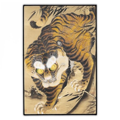 Japanischer Tiger Rückenaufnäher 20cm x 30cm | Groß Backpatch zum Aufbügeln für Jacke & Weste | Vintage Japan Kunst Aufnäher Patch | Hergestellt in Berlin von Concrete Schoolyard (Entstehen) von Concrete Schoolyard