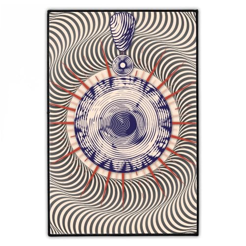 Okkult/Mystiker Groß Rückenaufnäher 20 × 30 cm | Psychedelic/Esoterik Backpatch zum Aufbügeln für Jacke | Geometrisch Aufnäher | Iron-On Patches Hergestellt in Berlin von Concrete Schoolyard von Concrete Schoolyard
