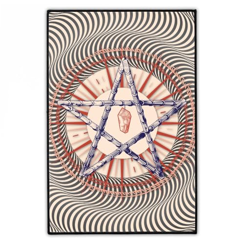Okkult/Mystiker Groß Rückenaufnäher 20 × 30 cm | Psychedelic/Esoterik Backpatch zum Aufbügeln für Jacke | Geometrisch Aufnäher | Iron-On Patches Hergestellt in Berlin von Concrete Schoolyard von Concrete Schoolyard