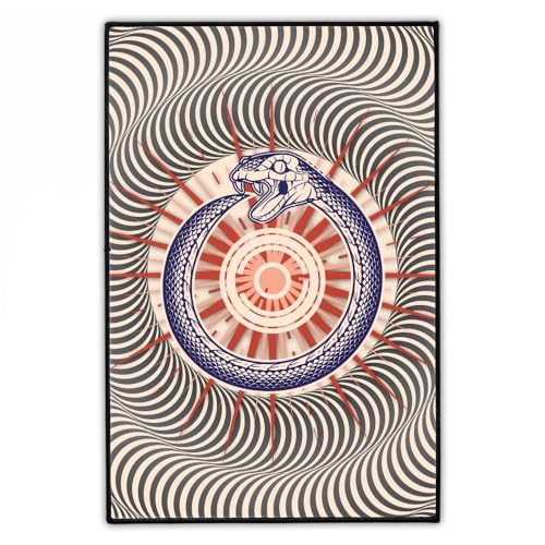 Okkult/Mystiker Groß Rückenaufnäher 20 × 30 cm | Psychedelic/Esoterik Backpatch zum Aufbügeln für Jacke | Geometrisch Aufnäher | Iron-On Patches Hergestellt in Berlin von Concrete Schoolyard von Concrete Schoolyard
