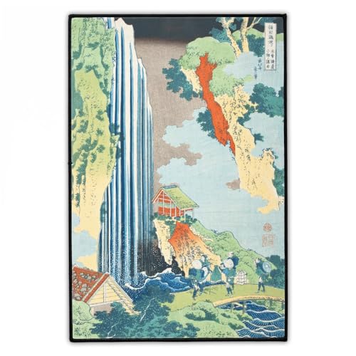 "Omohan Ai-Zuri" Japanische Rückenaufnäher | Groß 20cm x 30cm Wasserfall Rückenpatch zum Aufbügeln für Jacke & Weste | Japan Kunst Aufnäher Patch | Large Iron On Backpatch von Concrete Schoolyard von Concrete Schoolyard