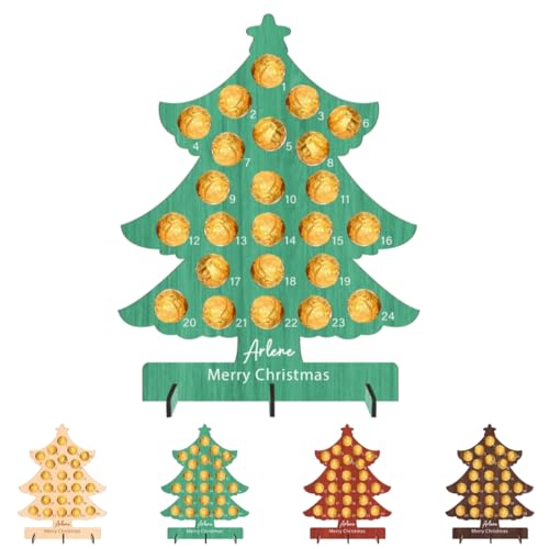 Personalisierter Name Holz Weihnachten Adventskalender Weihnachtsbaum Schokolade Display Ständer für Desktop 2025 Acts of Kindness Advent Custom Christmas Countdown Kalender für Familie Liebhaber Personalisierter Name Holz Weihnachten Adventskalender Weihnachtsbaum Schokolade Display Ständer für Desktop 2025 Acts of Kindness Advent Custom Christmas Countdown Kalender für Familie Liebhaber von Condlin