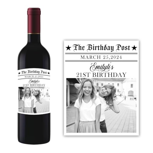 Weinflaschen-Aufkleber, personalisierbar, Party, Geburtsdatum, Thema, Weinflaschen-Etiketten, Aufkleber für Freunde, Familie, personalisiertes Geschenk für die Zukunft, Hochzeitsgeschenk Weinflaschen-Aufkleber, personalisierbar, Party, Geburtsdatum, Thema, Weinflaschen-Etiketten, Aufkleber für Freunde, Familie, personalisiertes Geschenk für die Zukunft, Hochzeitsgeschenk von Condlin