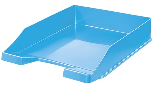 Conipa® - 10 Stück Briefablage DIN A4 hellblau (stapelbar) - Ablagefächer & Dokumentenablage für Schreibtisch - Ablageboxen & Bürobedarf für Briefe & Dokumente - Papier-Ablage Organizer (Büro-Artikel) von Conipa