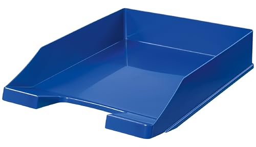 Conipa® - 10 Stück Briefablage DIN A4 blau (stapelbar) - Ablagefächer & Dokumentenablage für Schreibtisch - Ablageboxen & Bürobedarf für Briefe & Dokumente - Papier-Ablage Organizer (Büro-Artikel) von Conipa