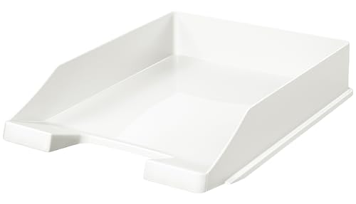 Conipa® - 10 Stück Briefablage DIN A4 weiß (stapelbar) - Ablagefächer & Dokumentenablage für Schreibtisch - Ablageboxen & Bürobedarf für Briefe & Dokumente - Papier-Ablage Organizer (Büro-Artikel) von Conipa