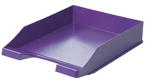 Conipa® - Briefablage DIN A4 lila (stapelbar) - Ablagefächer & Dokumentenablage für Schreibtisch - Ablageboxen & Bürobedarf für Briefe & Dokumente - Papier-Ablage Organizer (Lila, 10 Ablagen) von Conipa
