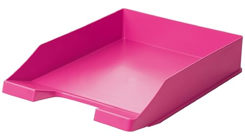 Conipa® - Briefablage DIN A4 pink (stapelbar) - Ablagefächer & Dokumentenablage für Schreibtisch - Ablageboxen & Bürobedarf für Briefe & Dokumente - Papier-Ablage Organizer (Pink, 10 Ablagen) von Conipa