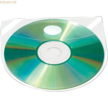 Connect CD/DVD-Hüllen PP transparent selbstklebend mit Lasche VE=10 St von Connect