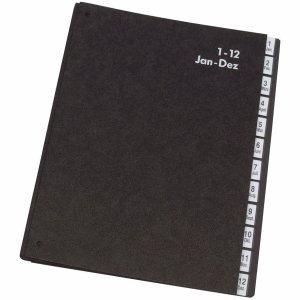 Connect Pultordner 1-12 schwarz von Connect