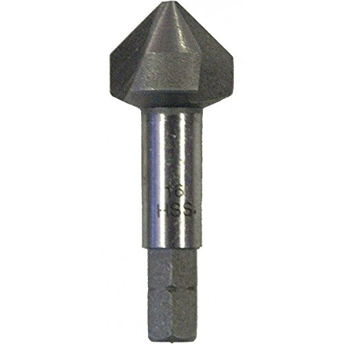 Connex COX969316 Senker 1/4 Zoll 16 mm HSS, 3-Schneider, Sechskant-Schaft von Connex