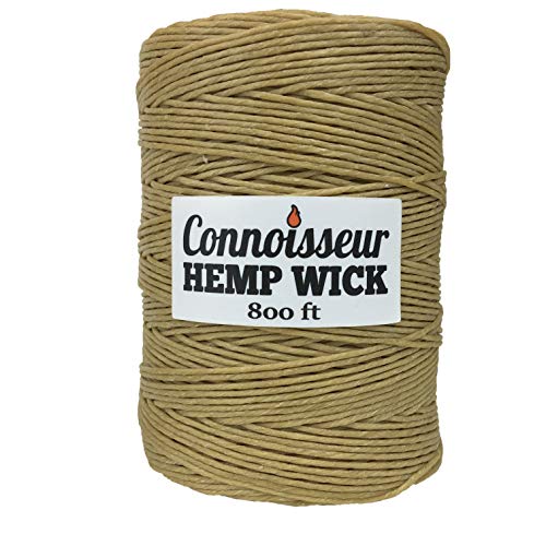 aus natürlichem Hanf Docht 800 ft Best Deal Perect hempwick Spender Refill von Connoisseur's Hemp Wick