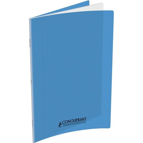 Conquerant Klassisches Notizheft, 24 x 32 cm, große karierte Seyès-Lineatur, 140 Seiten, Einband aus Polypropylen, Blau Conquerant Klassisches Notizheft, 24 x 32 cm, große karierte Seyès-Lineatur, 140 Seiten, Einband aus Polypropylen, Blau von Conquerant