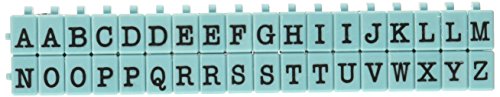 Contact USA Pegz Upperase Alphabet-Stempel-Set, Tiffany-Blau, M von Contact USA