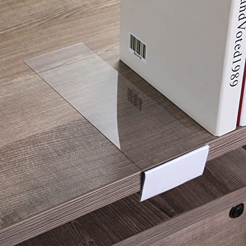 15 Stück Bewegliche Regal Etikettenhalter Klar Regale Tags Bewegliche Bibliothek Regal Markierungen Transparenter Regal Etikettenhalter für Klassenzimmer Büro (9,06 x 3,03 x 1,57 Zoll) von Containlol