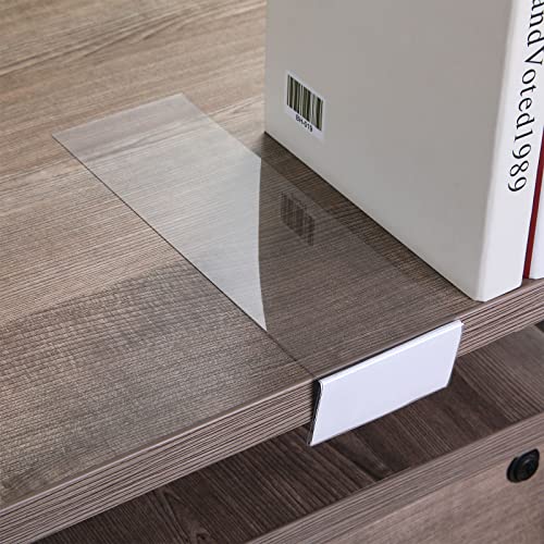 Containlol 15 Stück Bewegliche Regal Etikettenhalter Klar Regale Tags Bewegliche Bibliothek Regal Markierungen Transparenter Regal Etikettenhalter für Klassenzimmer Büro (9,06 x 3,03 x 1,57 Zoll) von Containlol