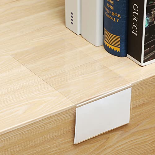 Containlol Bewegliche Regaletikettenhalter, transparente Regale, Etiketten, bewegliche Bibliotheksmarker, transparenter Regaletikettenhalter für Klassenzimmer, Büro, Bibliothek, Bücherregale (16,5 x von Containlol
