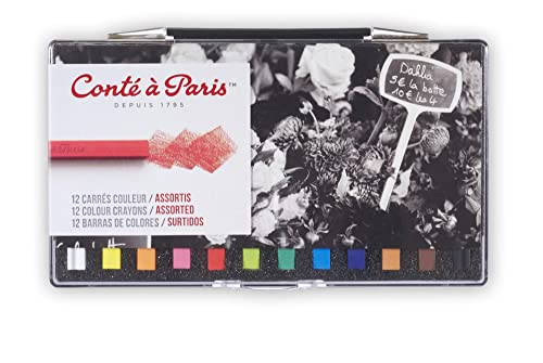 Conté à Paris Carré, Pastellkreide, 12 - Farben gemischt, 6 millimeters mm Conté à Paris Carré, Pastellkreide, 12 - Farben gemischt, 6 millimeters mm von Conté à Paris