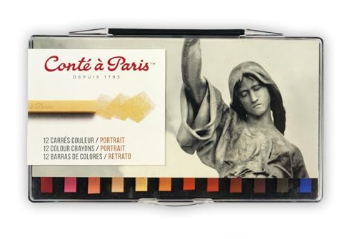 Conté à Paris Carré, Pastellkreide, 12 - Farben Portrait, Stück (1er Pack) Conté à Paris Carré, Pastellkreide, 12 - Farben Portrait, Stück (1er Pack) von Conté à Paris