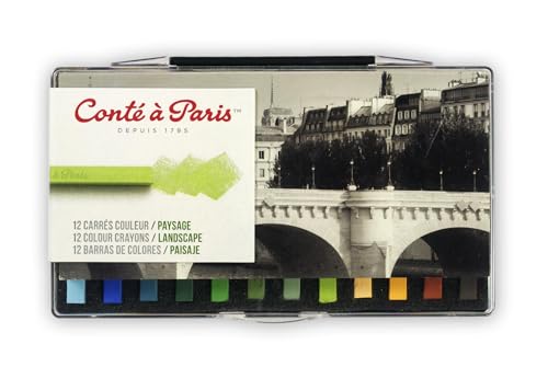 Conté à Paris Carré, Pastellkreide, 12 - Farben Landschaft, Stück (1er Pack) Conté à Paris Carré, Pastellkreide, 12 - Farben Landschaft, Stück (1er Pack) von Conté à Paris